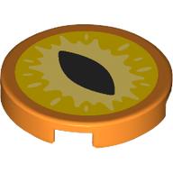 FLAT TILE 2X2, ROUND, NO. 1308: {ярко оранжев}