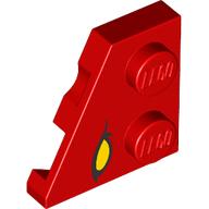 LEFT PLATE 2X2, 27 DEG., NO. 2: {ярко червен}