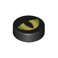 FLAT TILE 1X1, ROUND, NO. 289: {черен}