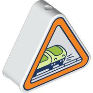 SIGN, TRIANGLE, NO. 5: {бял}