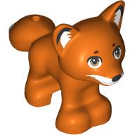 Fox, Friends / Elves with Black Nose, Dark Tan Eyes, White Face, Ears and Tail Markings Pattern: {червеникаво-оранжев}