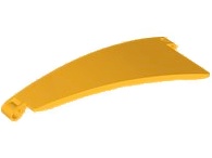Technic, Panel Curved #50 5 x 13 Tapered Left: {огнено жълто-оранжев}