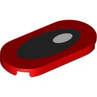 TILE 2X4, CIRCLE, NO. 45: {ярко червен}