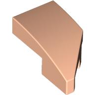 LEFT PLATE 1X2, W/ BOW, 45 DEG. CUT: {светло нуга}