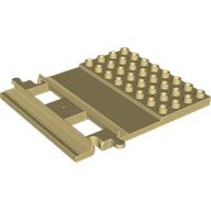RAIL W/ PLATE, 8 MODULE, NO. 1: {тухлено жълт}