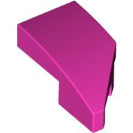 LEFT PLATE 1X2, W/ BOW, 45 DEG. CUT: {ярко пурпурен}