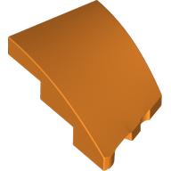 BRICK 2X3, OUTSIDE BOW, LEFT: {ярко оранжев}