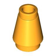 NOSE CONE SMALL 1X1: {огнено жълто-оранжев}