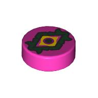 FLAT TILE 1X1, ROUND, NO. 292: {ярко пурпурен}