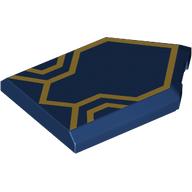 FLAT TILE 2X3, W/ ANGLE, NO. 147: {земно син}
