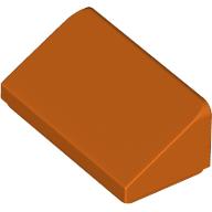 ROOF TILE 1 X 2 X 2/3, ABS: {червеникаво-оранжев}