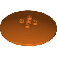 Dish 6 x 6 Inverted (Radar) - Solid Studs: {червеникаво-оранжев}