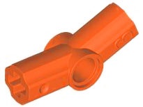 Technic, Axle and Pin Connector Angled #3 - 157.5 degrees: {червеникаво-оранжев}