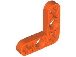 Technic, Liftarm, Modified Bent Thin L-Shape 3 x 3: {червеникаво-оранжев}