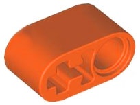 Technic, Liftarm Thick 1 x 2 - Axle Hole: {червеникаво-оранжев}