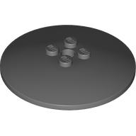 Dish 6 x 6 Inverted (Radar) - Solid Studs: {тъмно каменно сив}