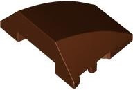 Wedge 4 x 3 Triple Curved No Studs: {червеникаво-кафяв}