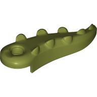 Alligator / Crocodile Tail with Hole: {маслинено зелен}