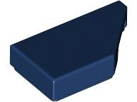 TILE 1X2, DEG. 45, CUT, RIGHT: {земно син}