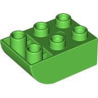BRICK 2X3 W. INV. BOW: {ярко зелен}