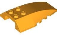 Wedge 6 x 4 Triple Curved: {огнено жълто-оранжев}