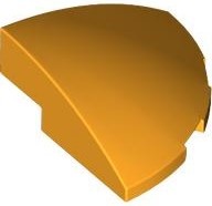 Slope, Curved 3 x 3 Corner Round: {огнено жълто-оранжев}