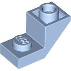ROOF TILE 1X2, INVERTED, DEG. 45, W/ CUT: {светло кралско син}