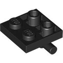 PLATE 2X2 W/ HOR. 3.2 SHAFT: {черен}
