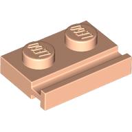 PLATE 1X2 WITH SLIDE: {светло нуга}