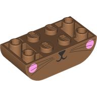 BRICK 2X4, INVERTED, OUTSIDE BOW, NO. 6: {умерен нуга}