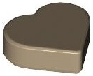Tile, Round 1 x 1 Heart: {пясъчно жълт}