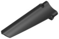 Technic, Panel Inverted Fairing #40 Long Smooth, Side A: {черен}