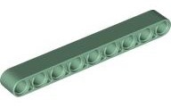 Technic, Liftarm Thick 1 x 9: {пясъчно зелен}