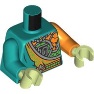 MINI UPPER PART, NO. 7103: {ярко синьо-зелен}