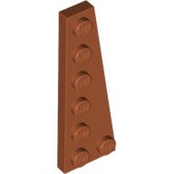 RIGHT PLATE, 2X6, DEG. 9: {тъмно оранжев}