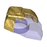 DIAMOND, NO. 1: {прозрачно ярко синьо-виолетов}