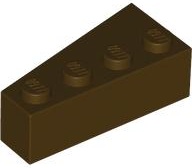 Wedge 4 x 2 Right: {тъмно кафяв}