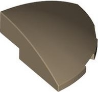 Slope, Curved 3 x 3 Corner Round: {пясъчно жълт}