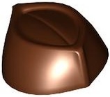 Minifigure, Headgear Cap, Butcher / Food Service: {червеникаво-кафяв}