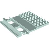 RAIL W/ PLATE, 8 MODULE, NO. 1: {аквамарин}