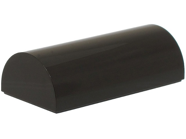 Slope, Curved 2 x 4 Double with Groove: {черен}
