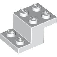 BRICK W/ PLATE 2X3X1 1/3: {бял}