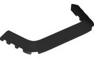 Wedge 10 x 4 x 2/3 Cutout (Mudguard): {черен}