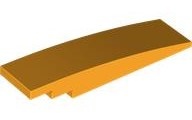 Slope, Curved 8 x 2: {огнено жълто-оранжев}