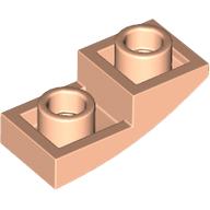 PLATE, W/ HALF BOW, INV. 1X2X2/3: {светло нуга}