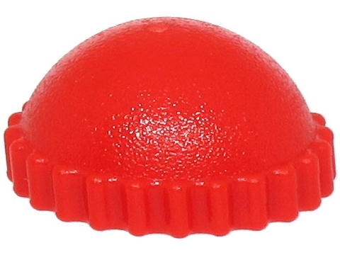 Minifigure, Headgear Cap, Knit: {ярко червен}
