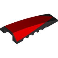 BRICK 4X8 W/ BOW, ANGLE, NO. 1: {черен}