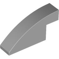 BRICK 1X4X1 2/3, OUTSIDE HALF BOW: {умерено каменно сив}