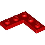 CORNER PLATE 1X3X3: {ярко червен}
