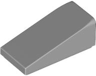 Покривна плочка 1X2X2/3: {умерено каменно сив}